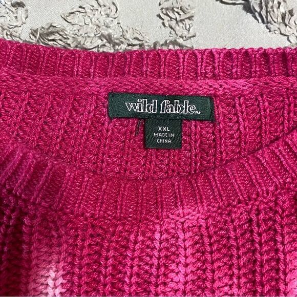 Wild Fable tie dye cropped sweater size XXL - Picture 4 of 9